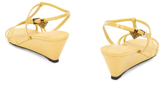 26SS 프라다 샌들 1X383OF055069F068X Yellow - PRADA