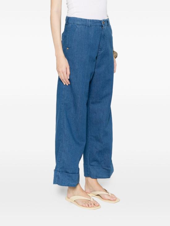 26SS 화이트샌드 스트레이트 팬츠 26SD07325M37 BLUE - WHITE SAND