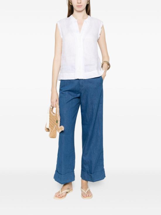 26SS 화이트샌드 스트레이트 팬츠 26SD07325M37 BLUE - WHITE SAND