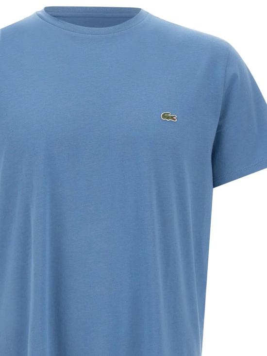26SS 라코스테 피마 코튼 저지 크루넥 티셔츠 TH6709 JBK BLUE - LACOSTE