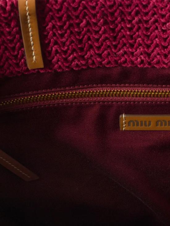 26SS 미우미우 라피아 우븐 토트백 5BG2282DO3 F05DN NUDE NEUTRALS - MIU MIU