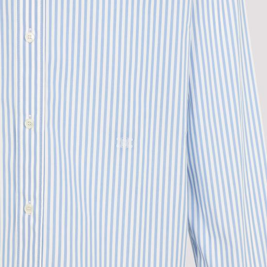 26SS 셀린느 스트라이프 코튼 포플린 클래식 셔츠 RC0BX1389 CBA0 BLUE - CELINE