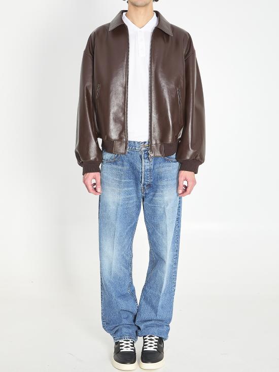 26SS 셀린느 카프스킨 테디 자켓 RV14D599E 19CO BROWN - CELINE