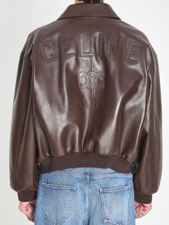 26SS 셀린느 카프스킨 테디 자켓 RV14D599E 19CO BROWN - CELINE