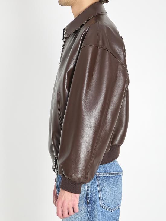 26SS 셀린느 카프스킨 테디 자켓 RV14D599E 19CO BROWN - CELINE