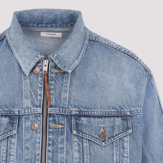 26SS 셀린느 코튼 데님 트러커 자켓 RV14T930F GDO5 BLUE - CELINE