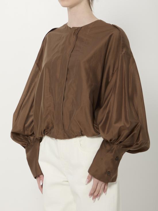 26SS 더 레이티스트 블라우스 TLW04007T0161ABTPT0032 BROWN - THE LATEST