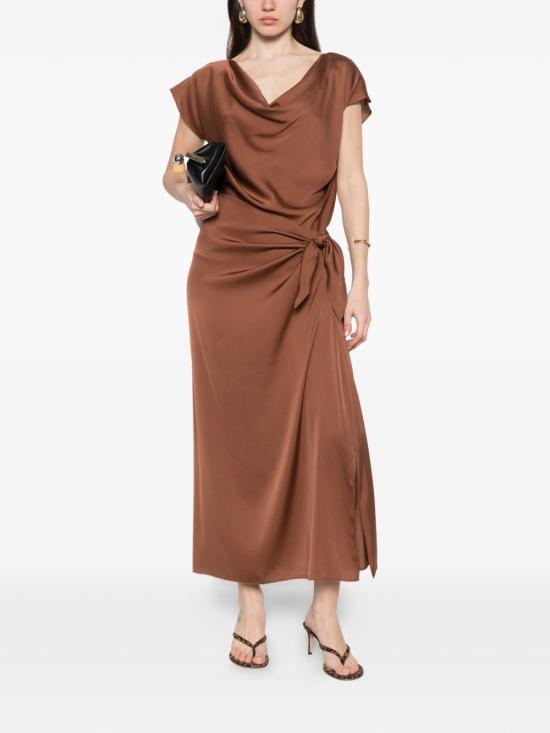 26SS 실크95파이브 롱 스커트 26065FRENCHTIEN92 MARRONE CHIARO - SILK95FIVE