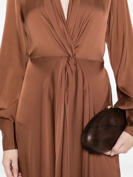 26SS 실크95파이브 미디 원피스 25225PALMBEACHN92 MARRONE CHIARO - SILK95FIVE