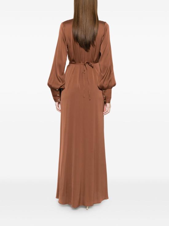 26SS 실크95파이브 미디 원피스 25225PALMBEACHN92 MARRONE CHIARO - SILK95FIVE