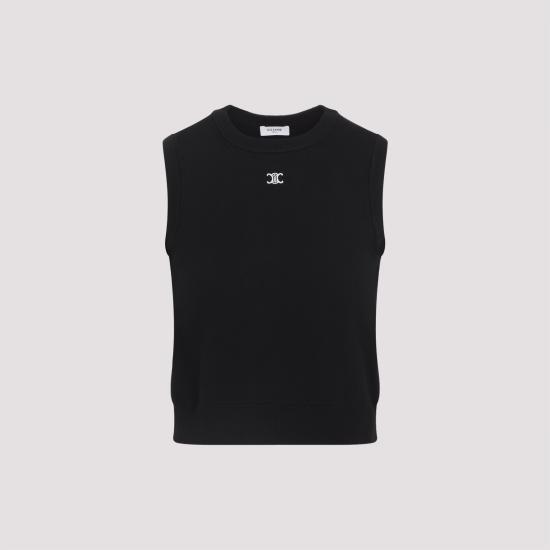 26SS 셀린느 탑 파인 울 RX0I70100 38NO BLACK - CELINE