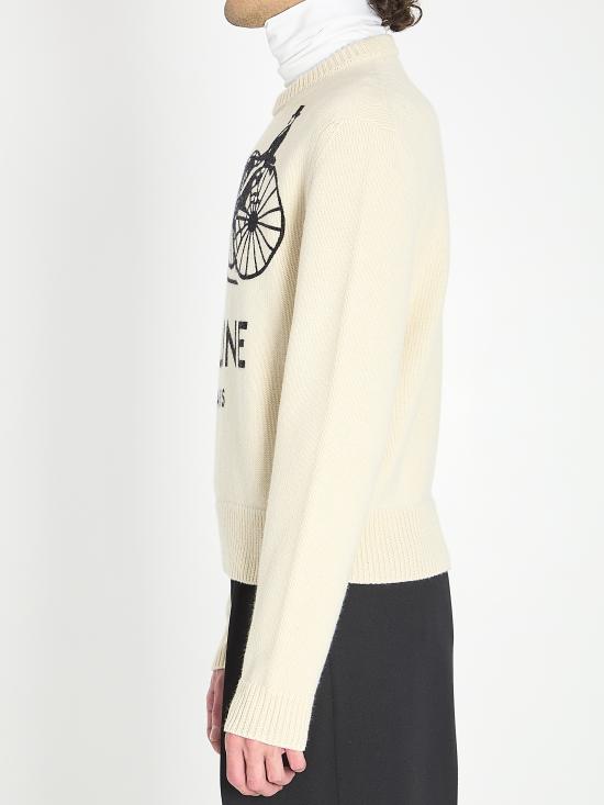 26SS 셀린느 캐시미어 크루넥 스웨터 RY0SV1261 01W1 WHITE - CELINE