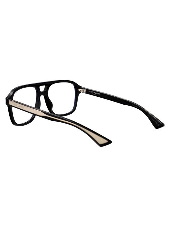 26SS 생로랑 안경 SL 881 OPT 001 BLACK CRYSTAL TRANSPARENT - SAINT LAURENT