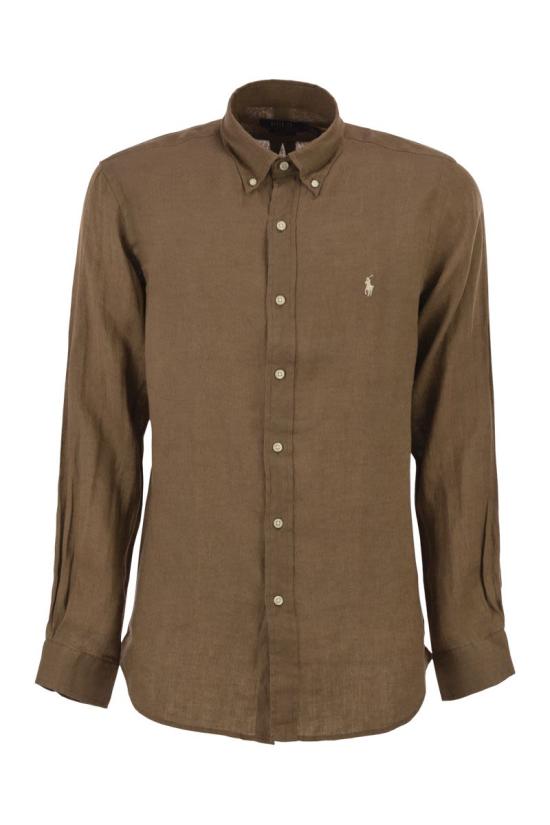 26SS 폴로 랄프로렌 긴팔 셔츠 710966294 505 BROWN