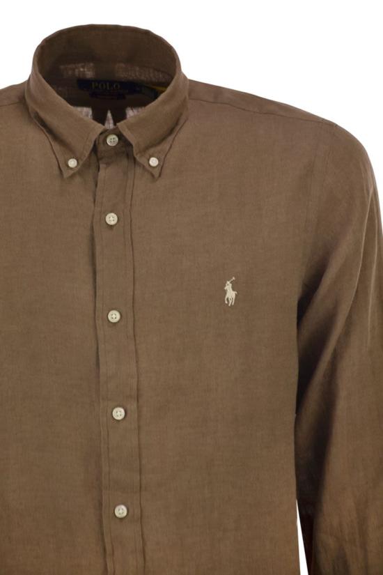 26SS 폴로 랄프로렌 긴팔 셔츠 710966294 505 BROWN - POLO RALPH LAUREN