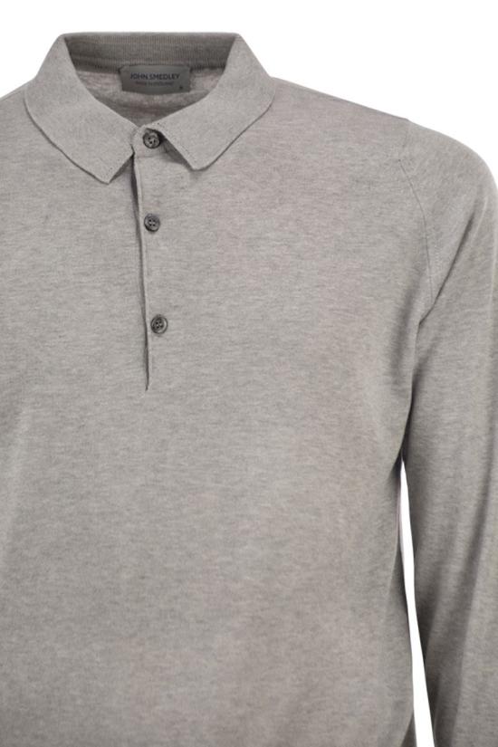 26SS 존스메들리 폴로 티셔츠 BRADWELL SILVER LIGHT GREY - JOHN SMEDLEY