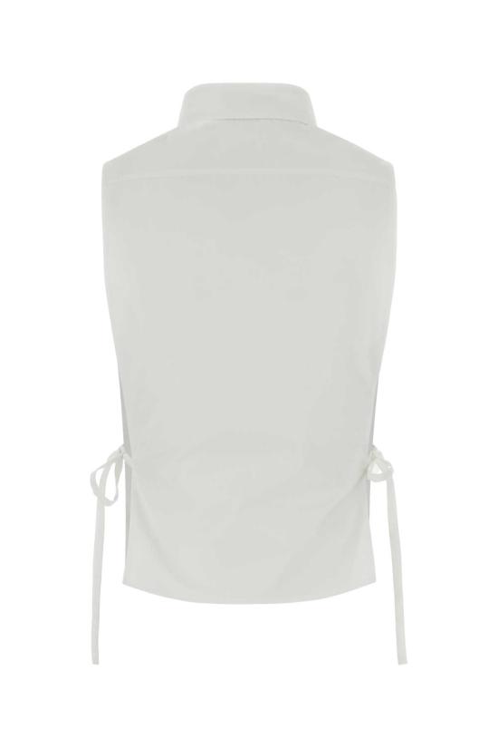 26SS 미우미우 셔츠 MK2024SOOO19SE F0009 WHITE - MIU MIU