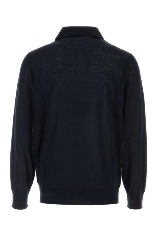 26SS 브루넬로 쿠치넬리 니트 폴로 셔츠 MNB805415 C2425 BLUE - BRUNELLO CUCINELLI