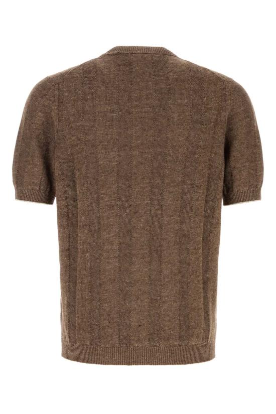 26SS 브루넬로 쿠치넬리 반팔 티셔츠 M2L707800 CNO22 BROWN - BRUNELLO CUCINELLI