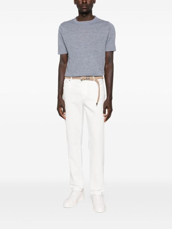 26SS 브루넬로 쿠치넬리 반팔 티셔츠 M2L00340 C7864 LIGHT BLUE - BRUNELLO CUCINELLI