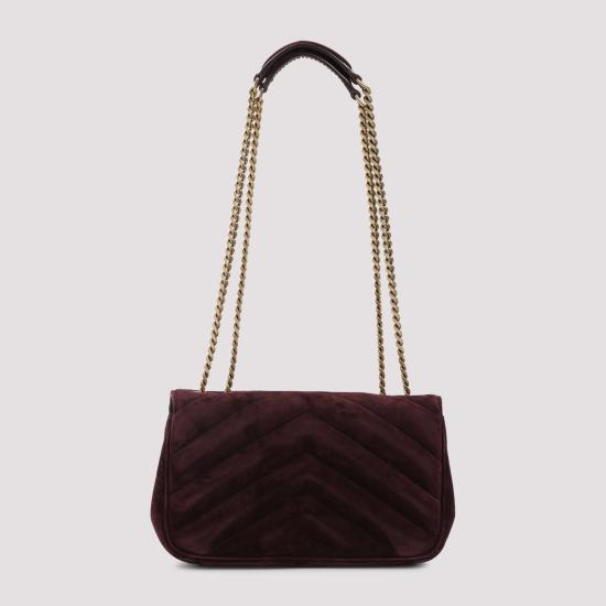 26SS 생로랑 루루 스몰 마틀라세 스웨이드 숄더백 801437AAEY6 6766 PURPLE - SAINT LAURENT