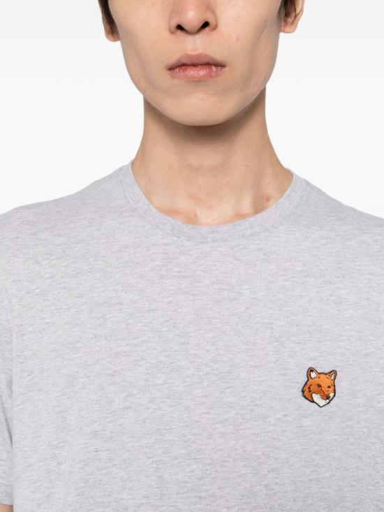 26SS 메종키츠네 폭스 헤드 레귤러 티셔츠 PM00107KJ7026 H120 GREY - MAISON KITSUNE