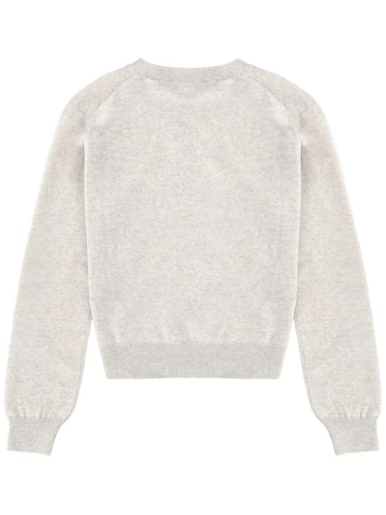 26SS 메종키츠네 베이비 폭스 메리노 레귤러 점퍼 PW00801KT1181 H120 GREY - MAISON KITSUNE