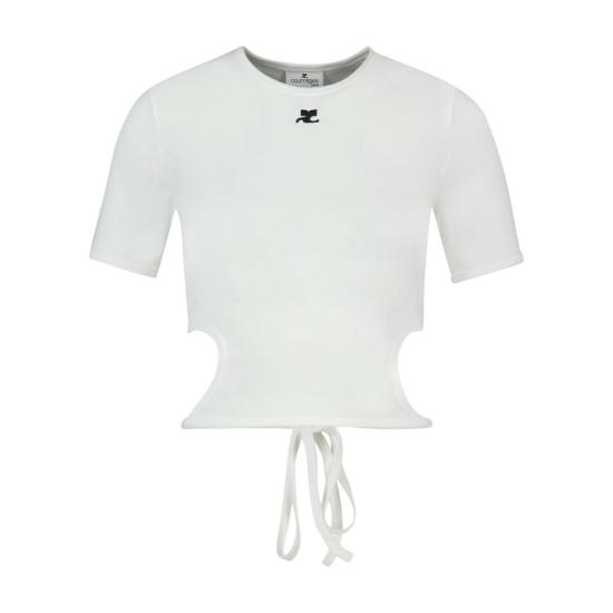 26SS 쿠레쥬 반팔 티셔츠 226JTS256 JS02030001 WHITE