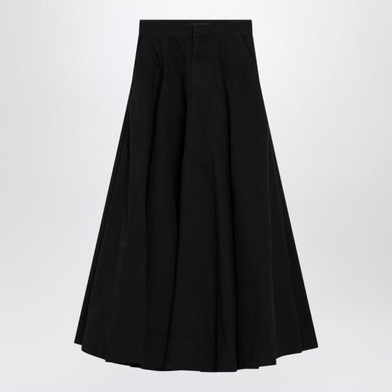 26SS 발렌시아가 고뎃 맥시 스커트 857766TQP13 1000 BLACK