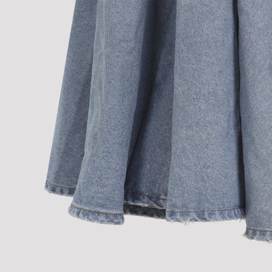 26SS 발렌시아가 고뎃 맥시 스커트 856906TTWB1 4009 DIRTY LIGHT BLUE - BALENCIAGA