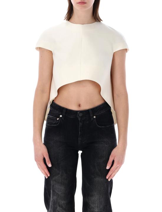 26SS 발렌시아가 반팔 티셔츠 872135TUT22 9002 IVORY