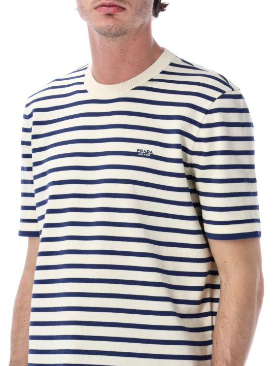 26SS 프라다 스웨터 UMF260188X F0018 NATURAL BLUE - PRADA