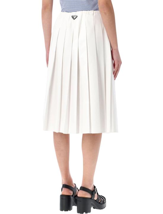 26SS 프라다 미디 스커트 P145VX187P F0009 WHITE - PRADA