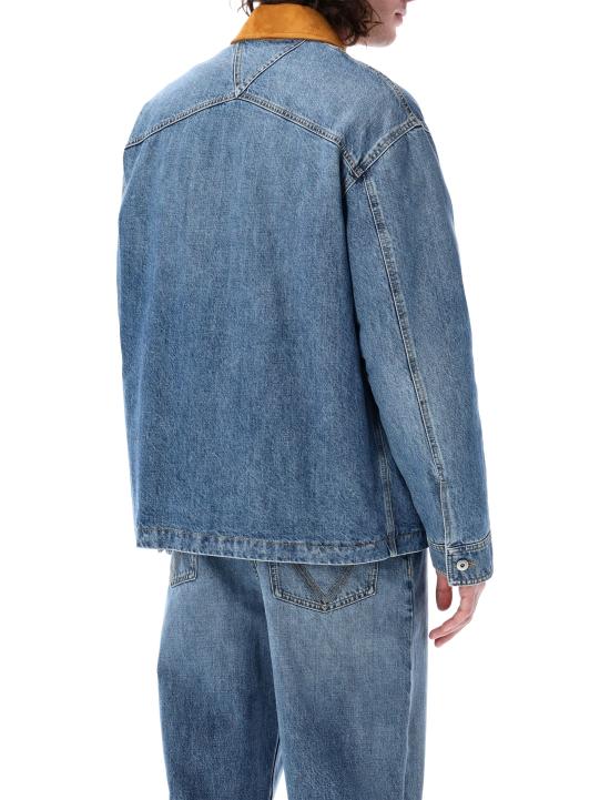 26SS 보테가베네타 빈티지 인디고 데님 재킷 813522V42W0 4715 MID BLUE - BOTTEGA VENETA