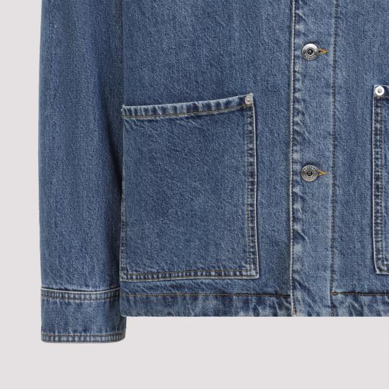 26SS 보테가베네타 빈티지 인디고 데님 재킷 813522V42W0 4715 MID BLUE - BOTTEGA VENETA