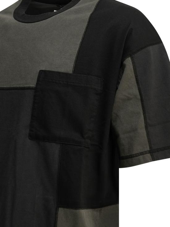 26SS 꼼데가르송 반팔 티셔츠 HQT014S261BLACKMIX - COMME DES GARCONS