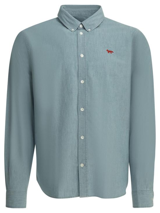 26SS 메종키츠네 데님 셔츠 QM00426WC50060434 LIGHT BLUE