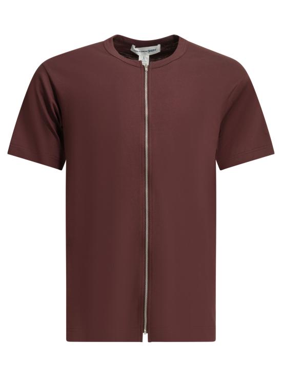 26SS 꼼데가르송 반팔 티셔츠 FQT017S262PURPLE BORDEAUX