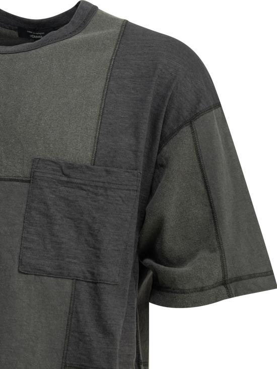 26SS 꼼데가르송 반팔 티셔츠 HQT023S261CHARCOALMIX BLACK - COMME DES GARCONS