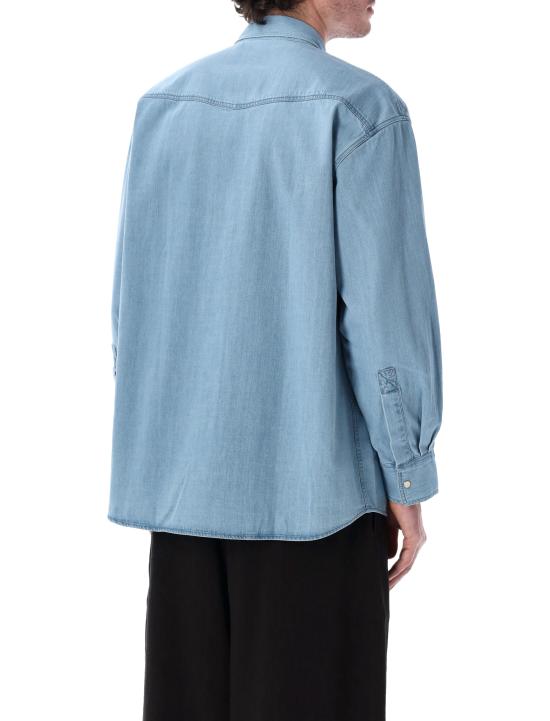 26SS 스튜디오 니콜슨 데님 셔츠 SNM1467 WWI WARN WASH INDIGO - STUDIO NICHOLSON