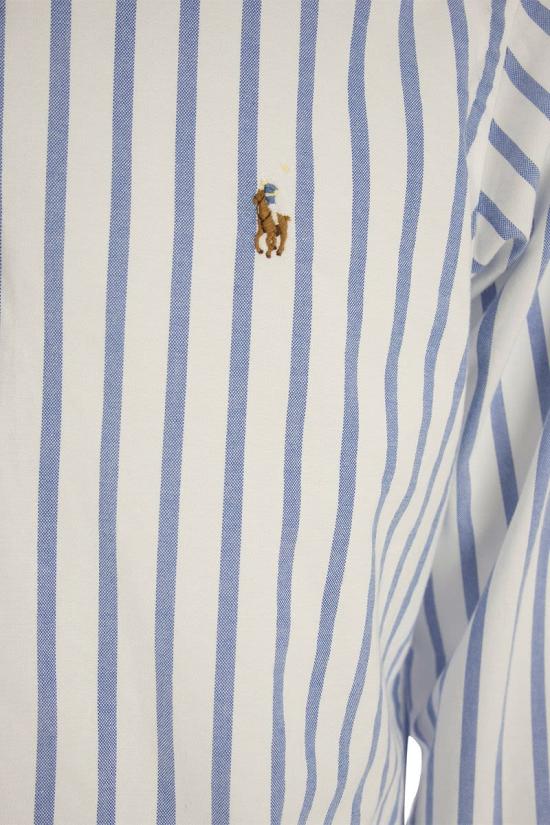 26SS 폴로 랄프로렌 긴팔 셔츠 710906622 001 WHITE LT BLUE - POLO RALPH LAUREN