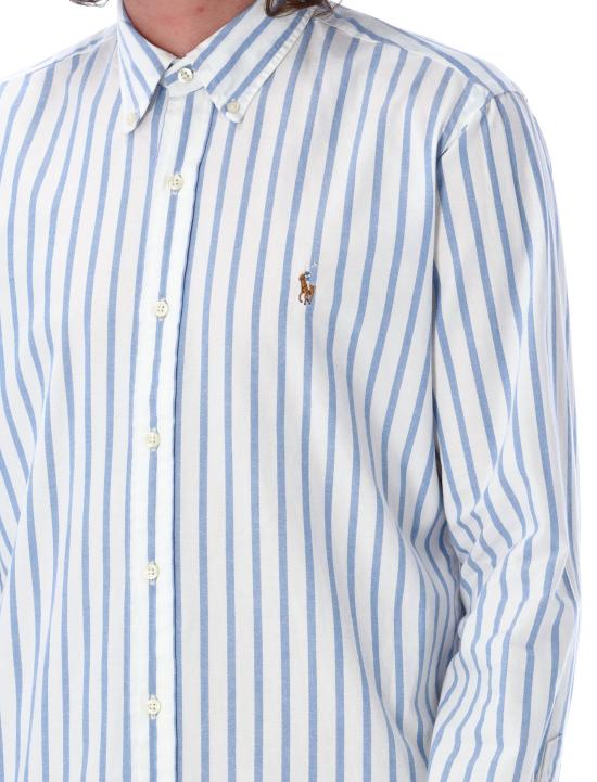 26SS 폴로 랄프로렌 긴팔 셔츠 710906622 001 WHITE LT BLUE - POLO RALPH LAUREN