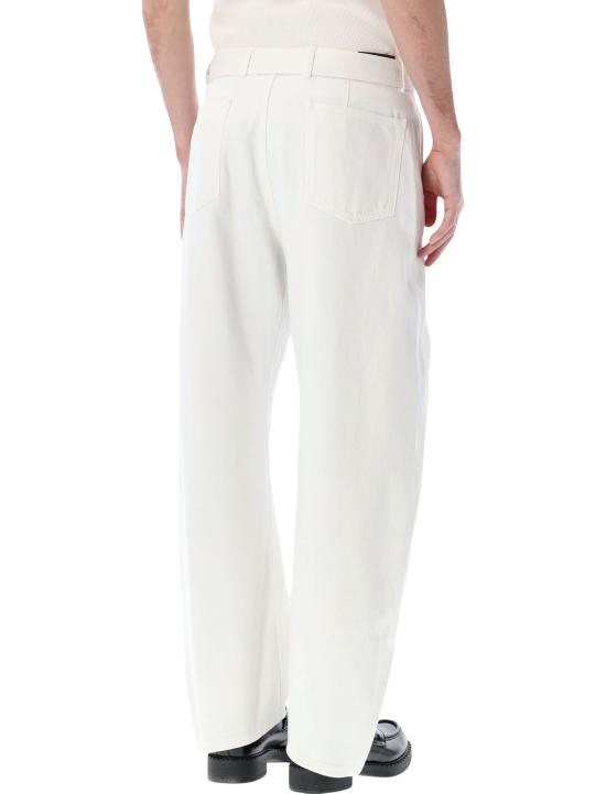 26SS 르메르 트위스트 벨티드 팬츠 PA326LD1070 WH086 MILK - LEMAIRE