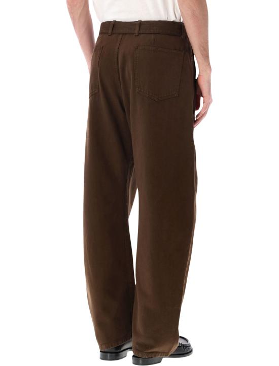 26SS 르메르 트위스트 벨티드 팬츠 PA326LD1068 BR423 CACAO - LEMAIRE