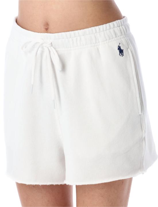 26SS 폴로 랄프로렌 포니 로고 자수 레귤러핏 쇼츠 211965103 001 WHITE - POLO RALPH LAUREN