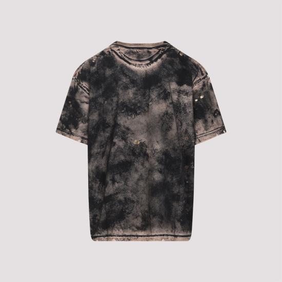 26SS 아크네 스튜디오 로고 티셔츠 라인스톤 블랙 러스트 BL0434 DL8 BLACK RUST BROWN - ACNE STUDIOS