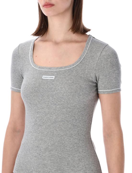 26SS 마린세르 반팔 티셔츠 WTT034ACJER0011 GR50 GREY - MARINE SERRE