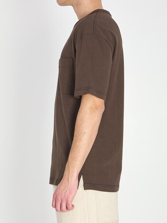 26SS 르메르 박시 저지 숏 슬리브 티셔츠 TS0010LJ1010 BR512 RISTRETTO - LEMAIRE