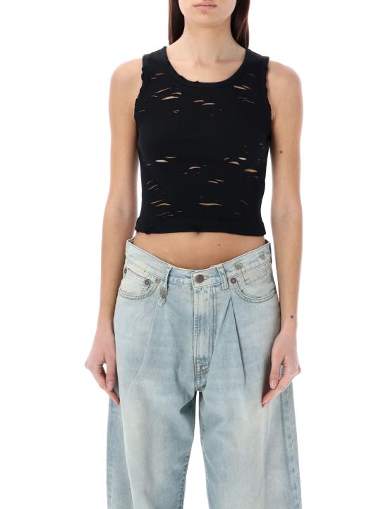 26SS 알13 민소매 티셔츠 R13WK080K001A BLACK