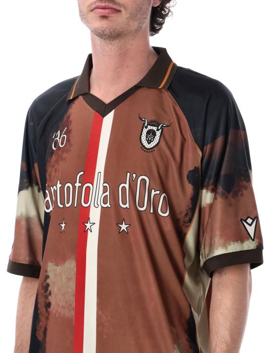26SS 판토폴라도로 반팔 티셔츠 FMTHD U19D41 BROWN - PANTOFOLA D'ORO